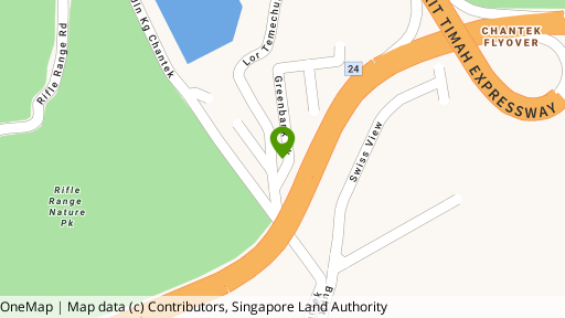 Map showing the location of Greenbank Park