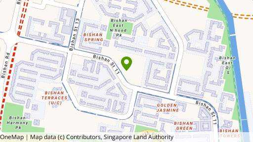 Map showing the location of Bishan Loft