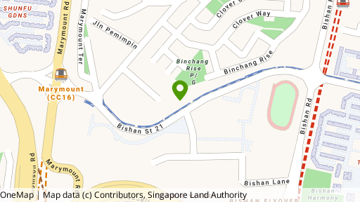 Map showing the location of Rafflesia Condominium