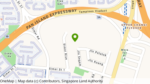 Map showing the location of Changi Rise Condominium