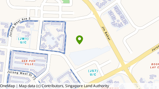Map showing the location of 15 Jurong West Avenue 5