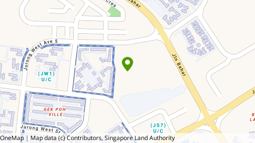 Map showing the location of 17 Jurong West Avenue 5