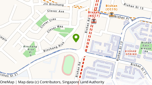 Map showing the location of Bishan 8
