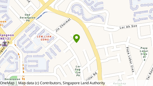 Map showing the location of Cherry Gardens