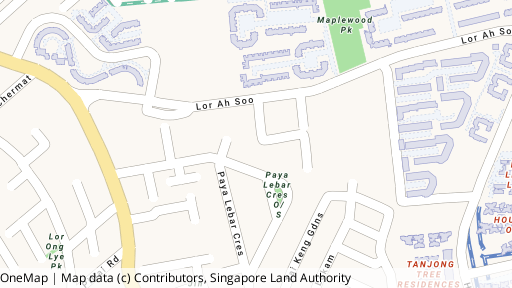 Map showing the location of Affluence Court
