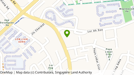 Map showing the location of Suites @ Paya Lebar