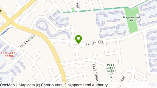 Map showing the location of Ah Soo Garden