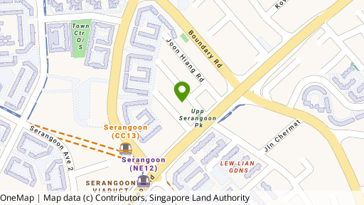 Map showing the location of La Belle