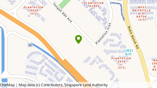 Map showing the location of Tengah Garden Avenue Oct-2026 BTO (Tengah)
