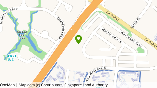 Map showing the location of Westwood Residences