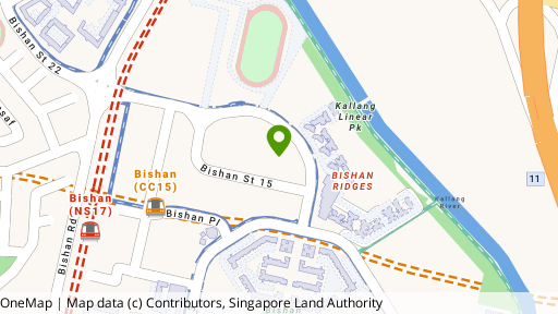 Map showing the location of Sky Habitat