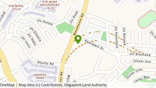 Map showing the location of Marymount View