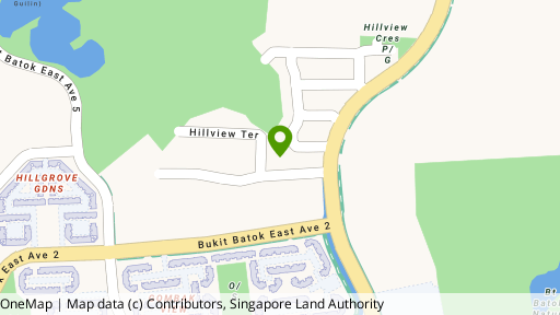 Map showing the location of Natura @ Hillview