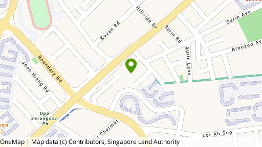 Map showing the location of Upper Serangoon Shopping Centre