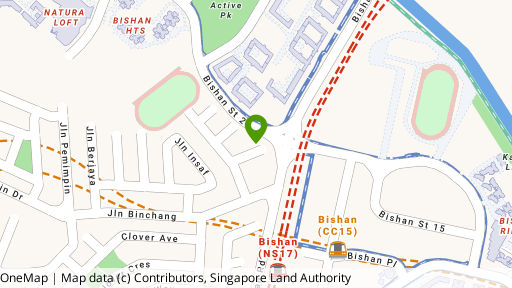 Map showing the location of Choon Sing Garden