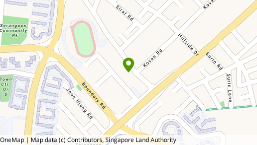Map showing the location of Space @ Kovan