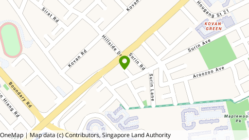 Map showing the location of Surin Villas