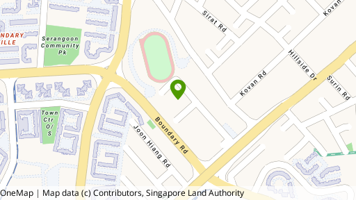 Map showing the location of Casa Riviera