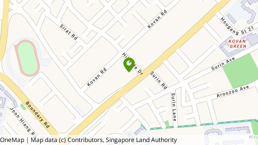 Map showing the location of 787 Upper Serangoon Road