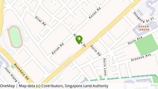 Map showing the location of 789A - 793A Upper Serangoon Road