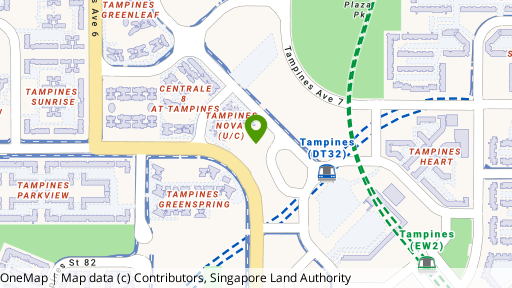Map showing the location of Asia Green