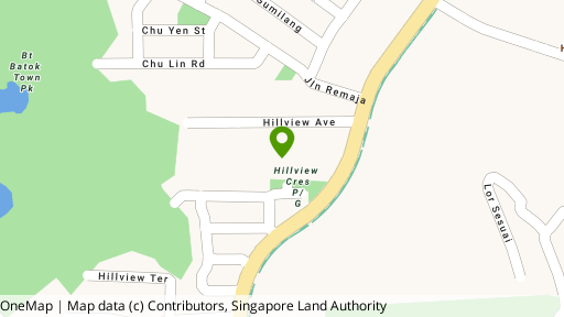 Map showing the location of Hillview Residence