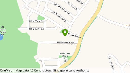Map showing the location of Hillview 128
