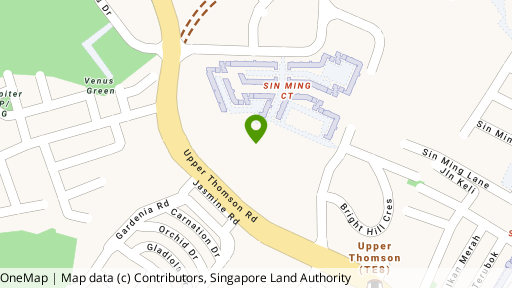Map showing the location of Thomson Three