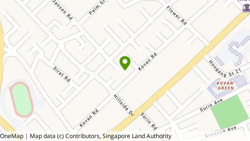 Map showing the location of Kovan Apartments