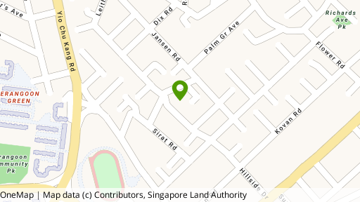 Map showing the location of Hillside Mansions