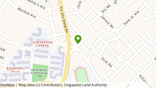 Map showing the location of 108 Yio Chu Kang Road