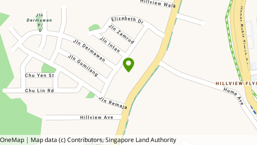Map showing the location of Hillbrooks