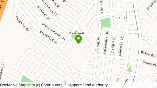 Map showing the location of Serangoon Garden Estate
