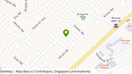 Map showing the location of Highland Residences