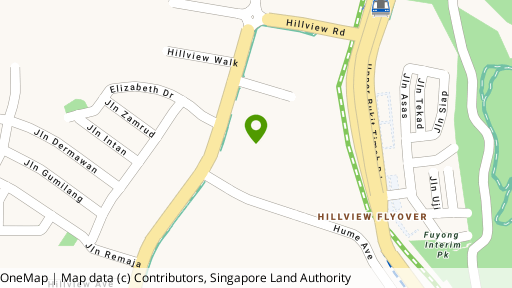 Map showing the location of Hillington Green