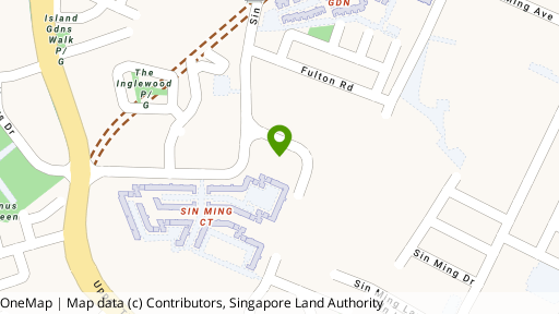 Map showing the location of Bishan Point
