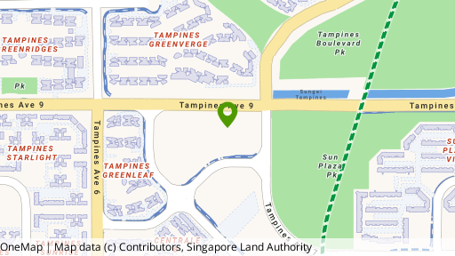 Map showing the location of Citylife @ Tampines