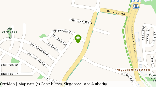 Map showing the location of Hillvista