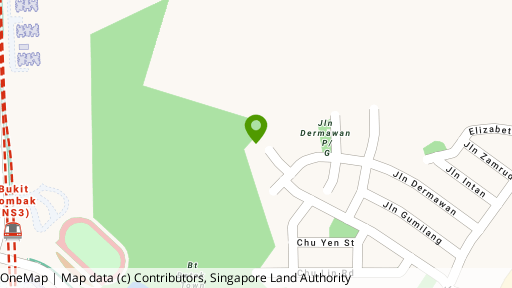 Map showing the location of Hillview Court