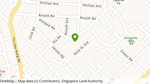 Map showing the location of Palm Grove Regency