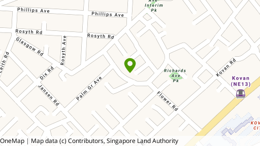 Map showing the location of 39 Flower Road