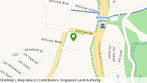 Map showing the location of Hillview Heights
