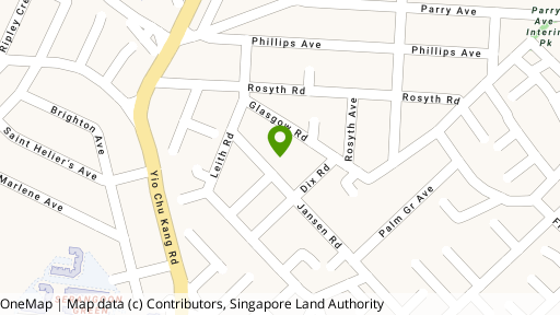 Map showing the location of 44 Jansen Road Singapore 548446