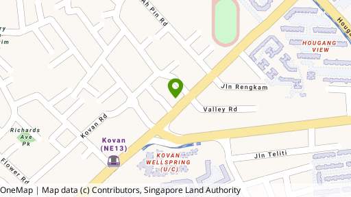 Map showing the location of Suites @ Kovan