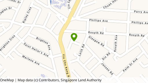 Map showing the location of Leith Grove