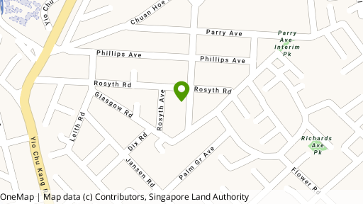 Map showing the location of Breezy Mansions
