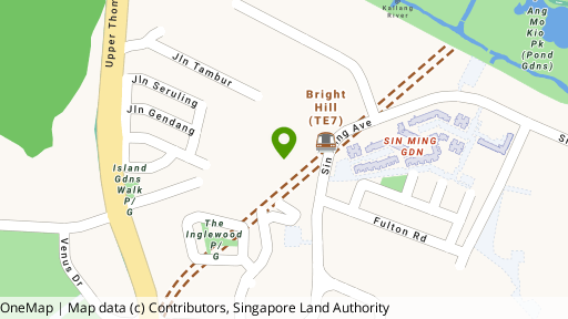 Map showing the location of Faber Garden Condominium