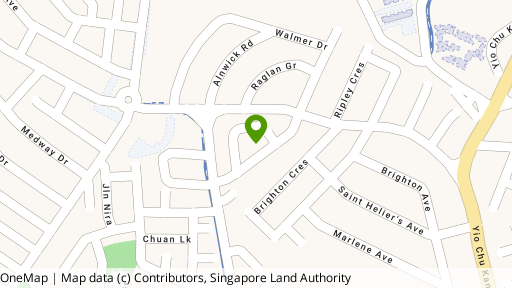 Map showing the location of Chuan Garden