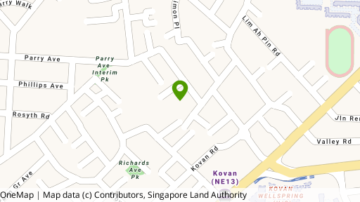 Map showing the location of Bliss @ Kovan
