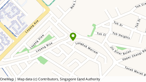 Map showing the location of Changi Grove